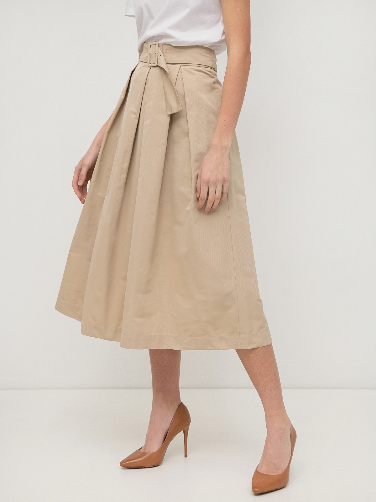 ワンピース PHILOSOPHY Women Mid Skirts 251C04392127 0003 Beige Women's skirt beige Marella | Soulz.ee