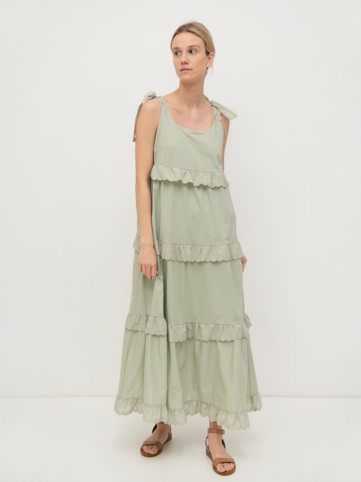 Women's dress light green Vila | Soulz.lt