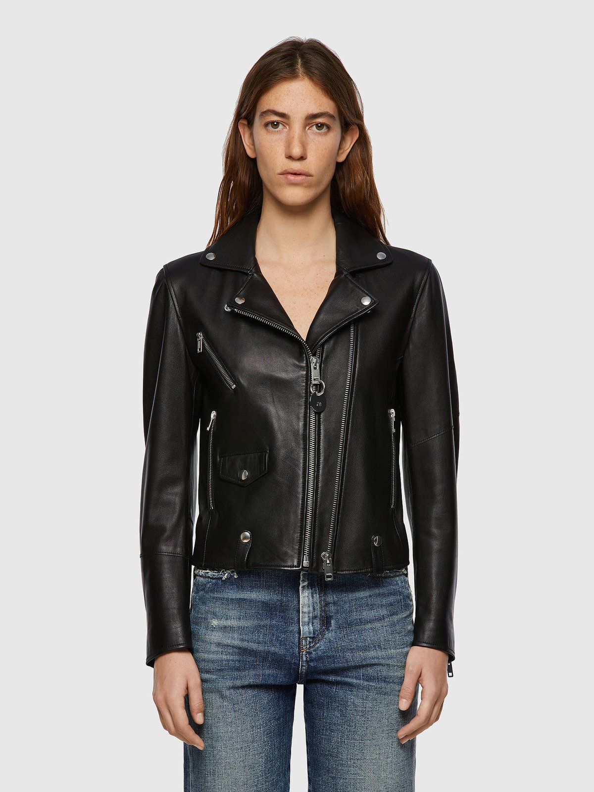 womens diesel leather jacket