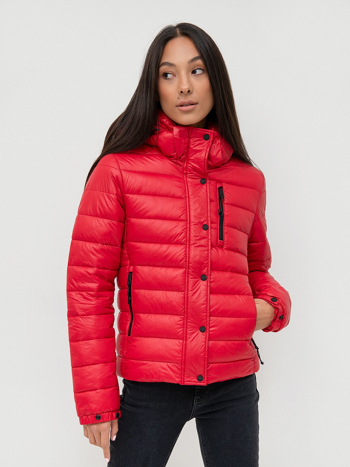 superdry womens red jacket