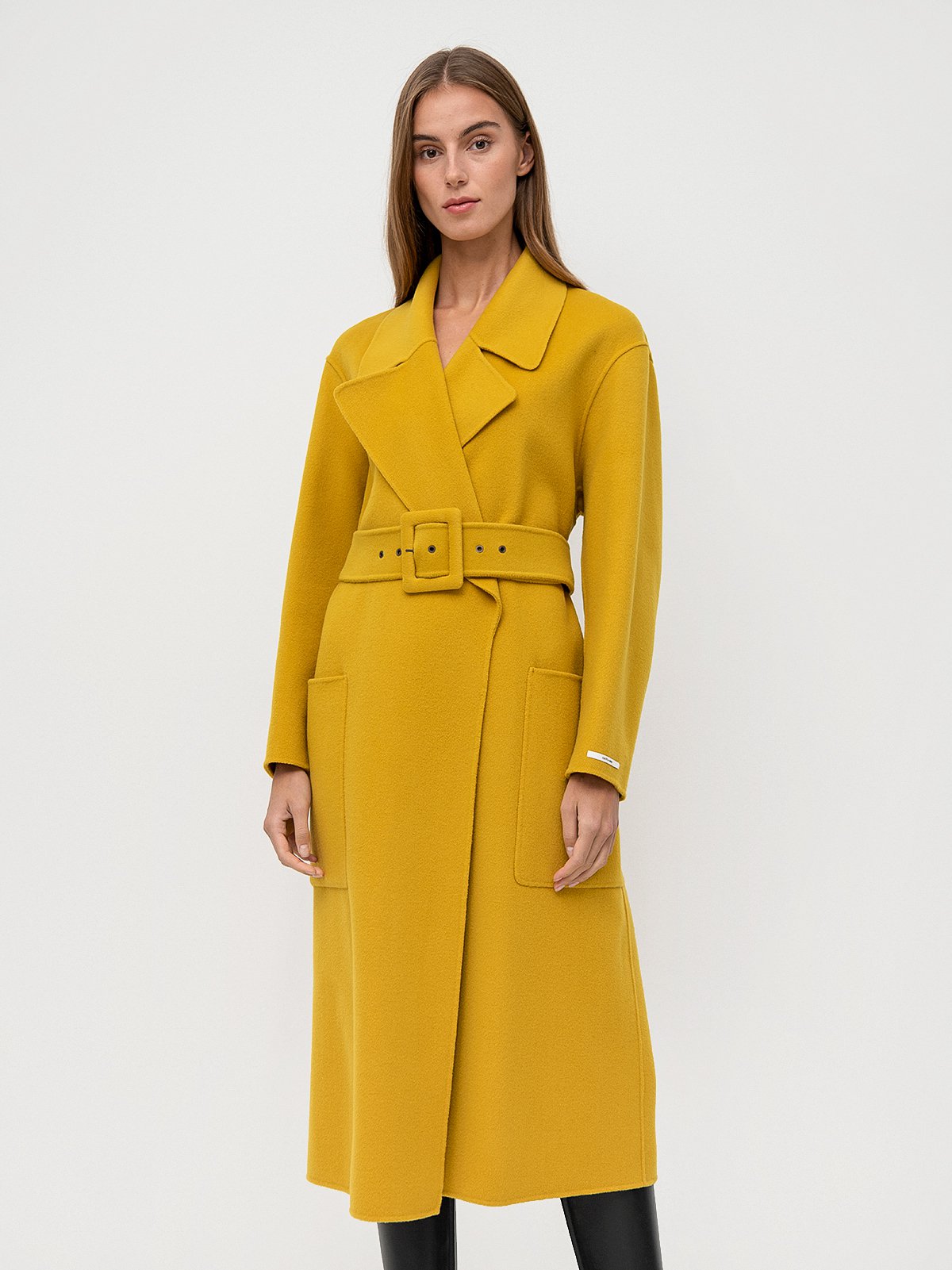 Women s coat yellow Max Mara Soulz.lv