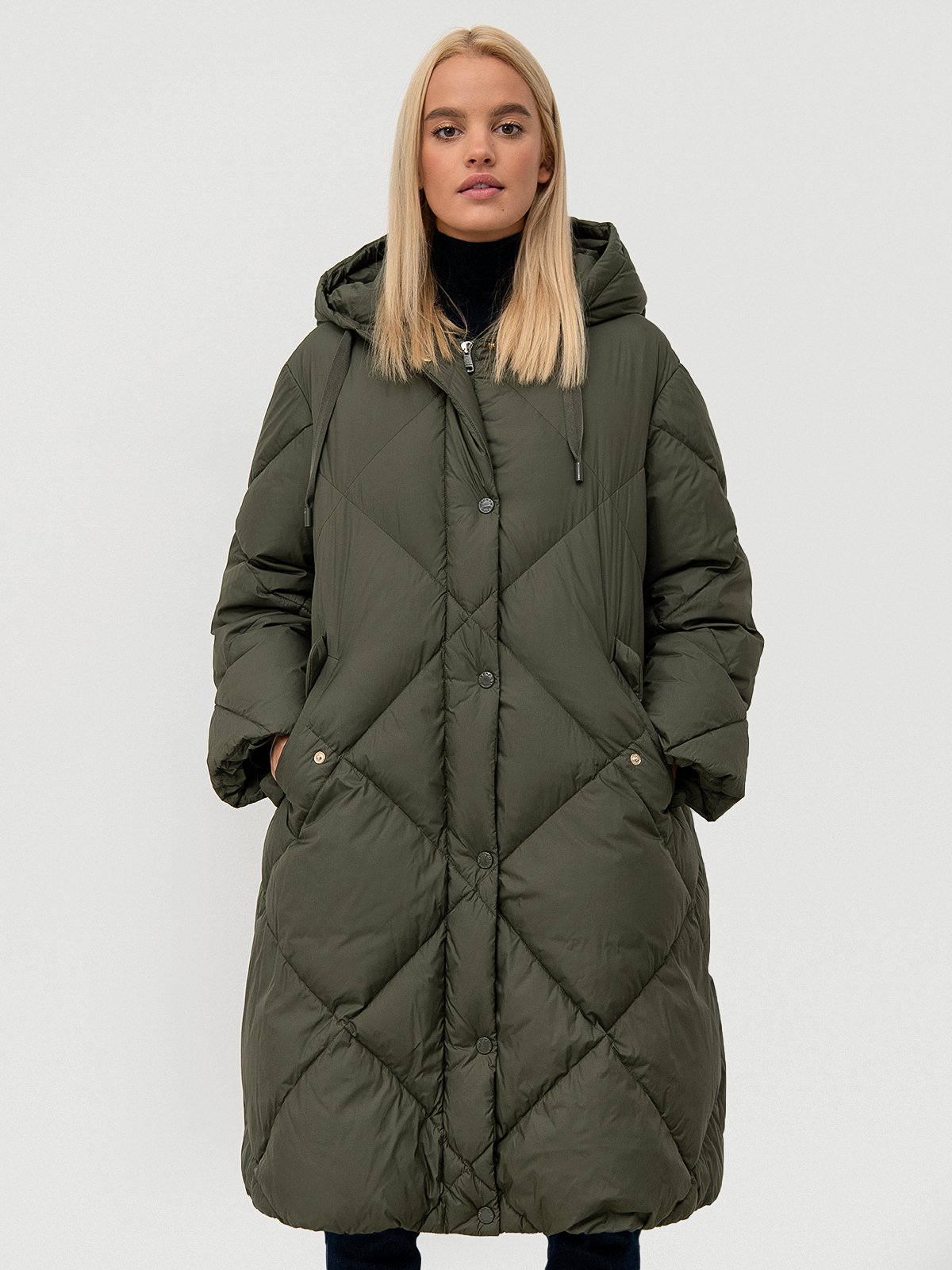 Women's down coat chaki Weekend Max Mara | Soulz.lt