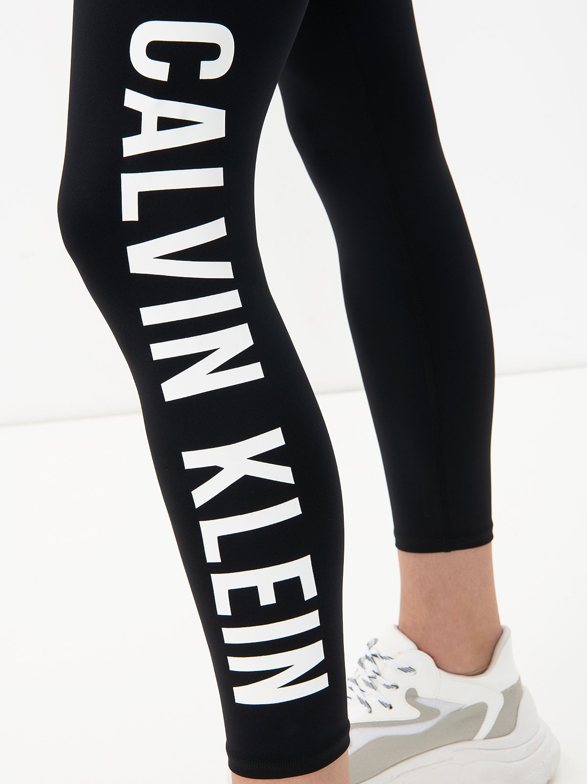 Calvin Klein Performance Women's Minimal Logo Tape High-waist Full Length  Leggings In Java | ModeSens