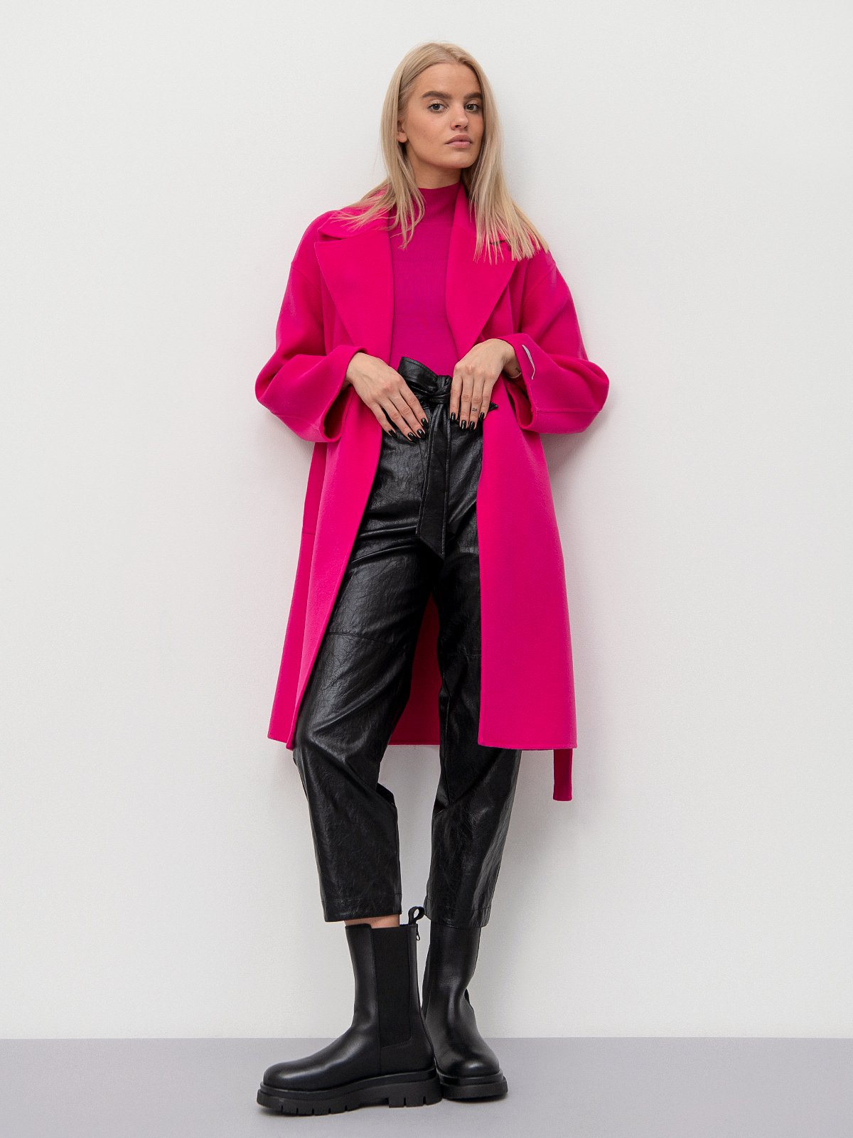 Women's coat pink Marella | Soulz.lt