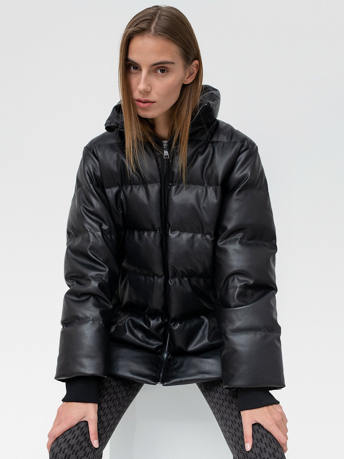 Karl lagerfeld women's puffer jacket best sale