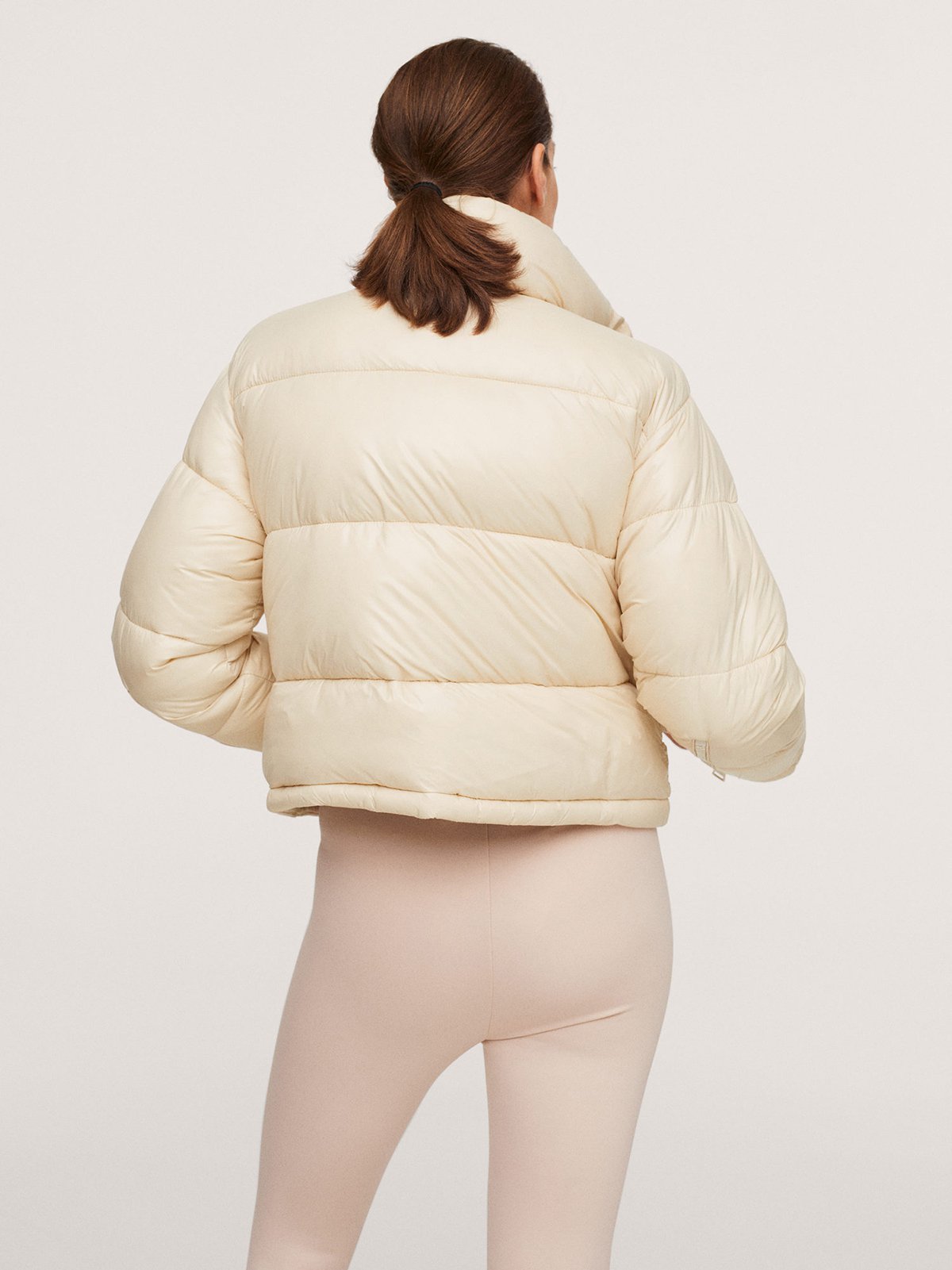 Mango cream jacket best sale