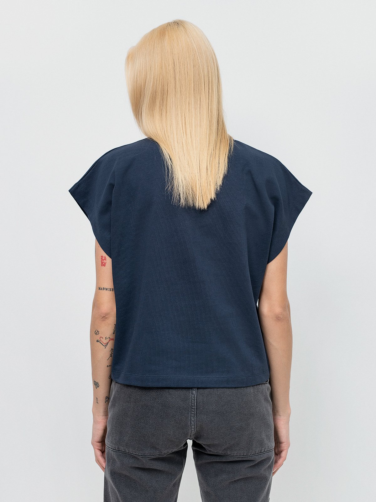 Women's t-shirt s/s navy KENZO | Soulz.lt