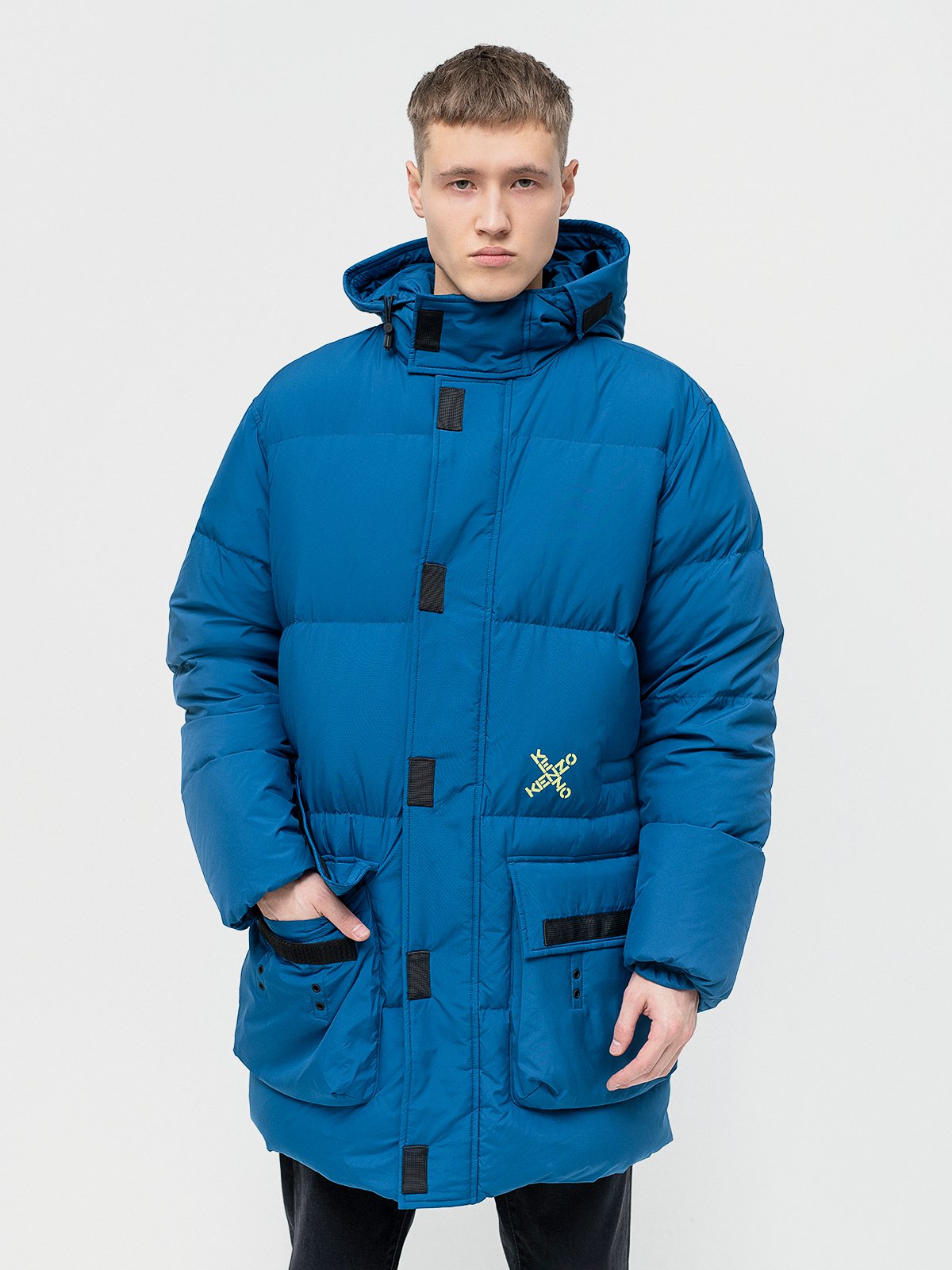 Men s down jacket blue KENZO Soulz.lv