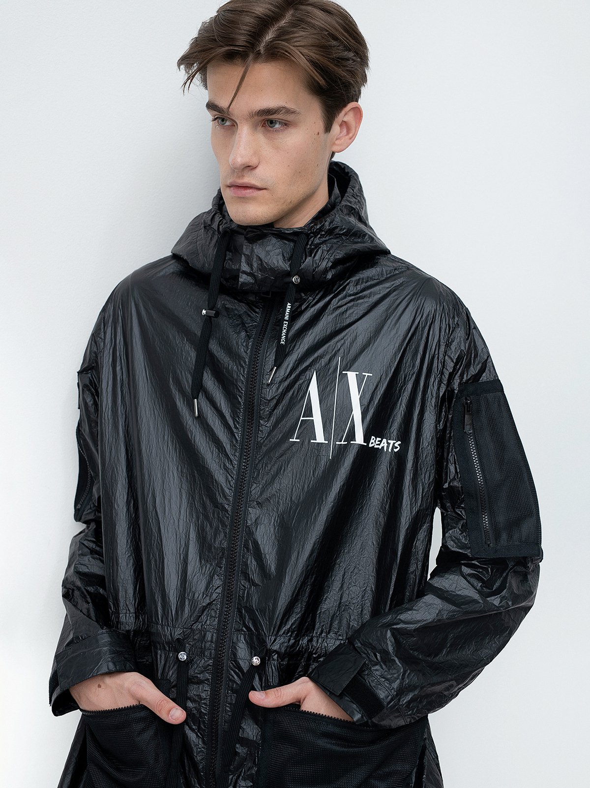 Men s raincoat black Armani Exchange Soulz.lt