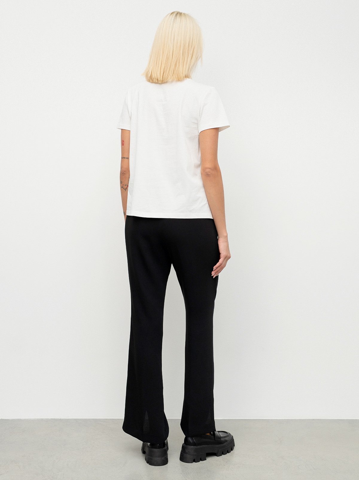 Black Pleated satin wide-leg trousers | Saint Laurent | MATCHES UK