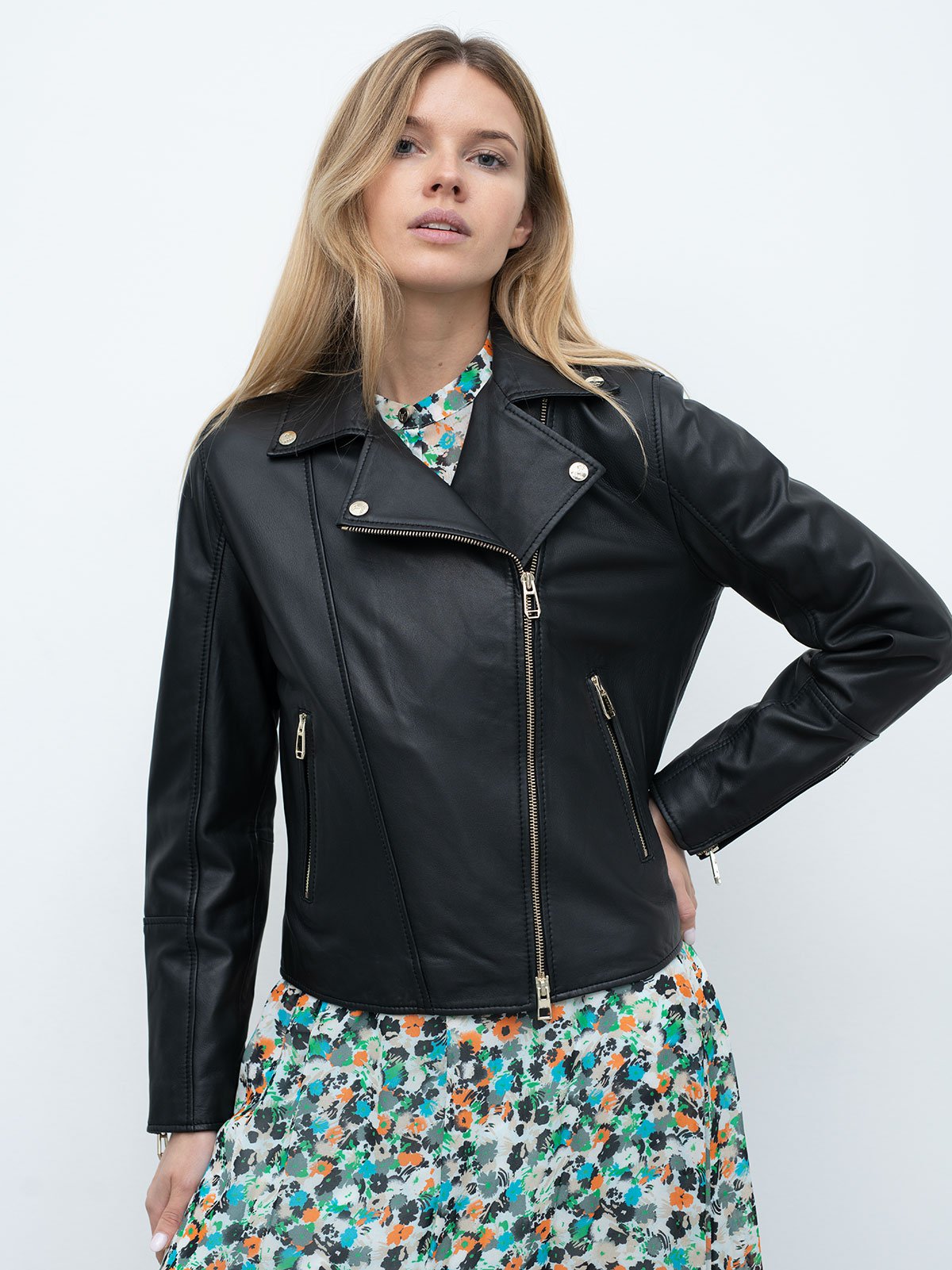 Joop shop leather jacket