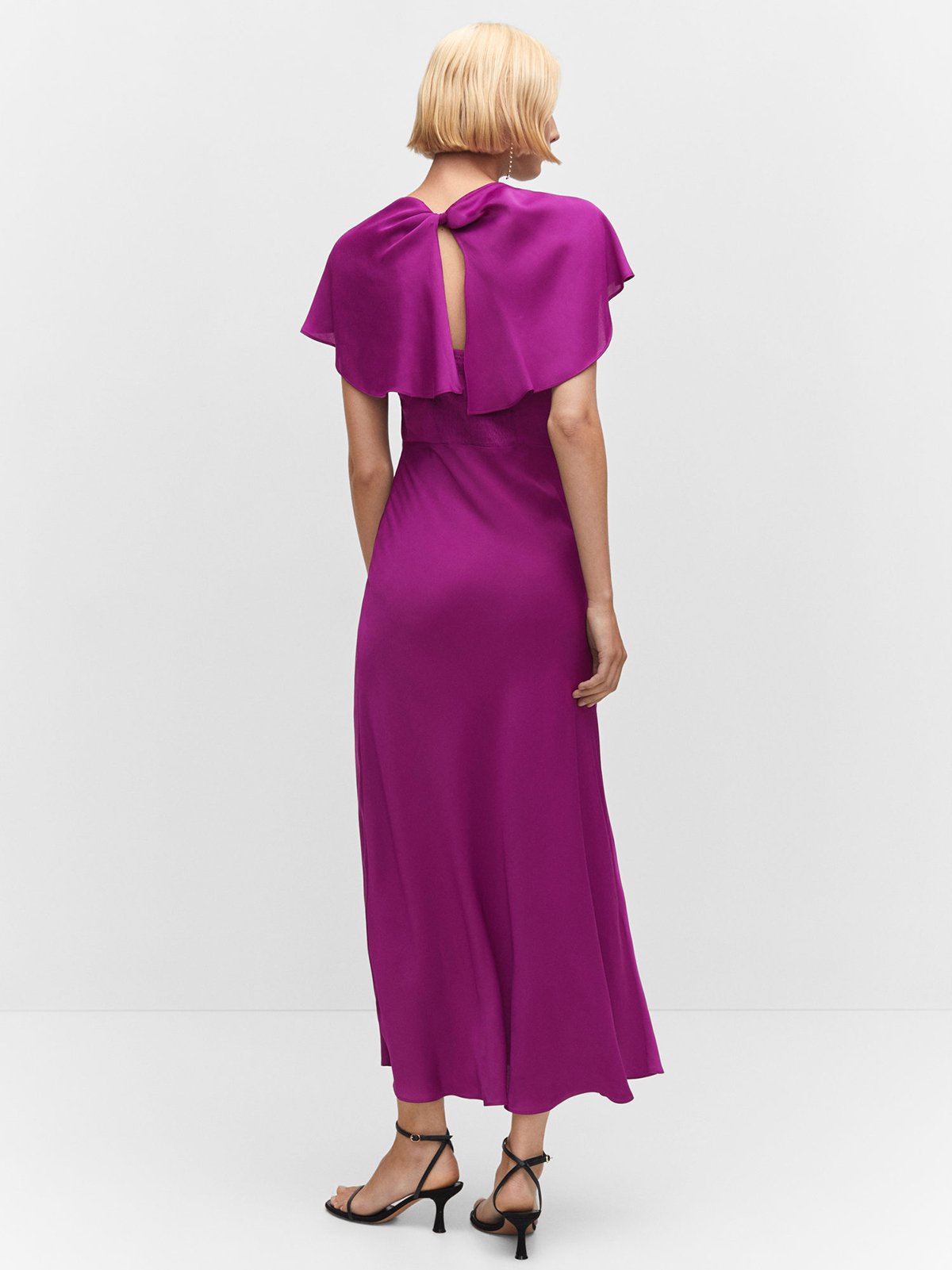 Mango purple dress best sale