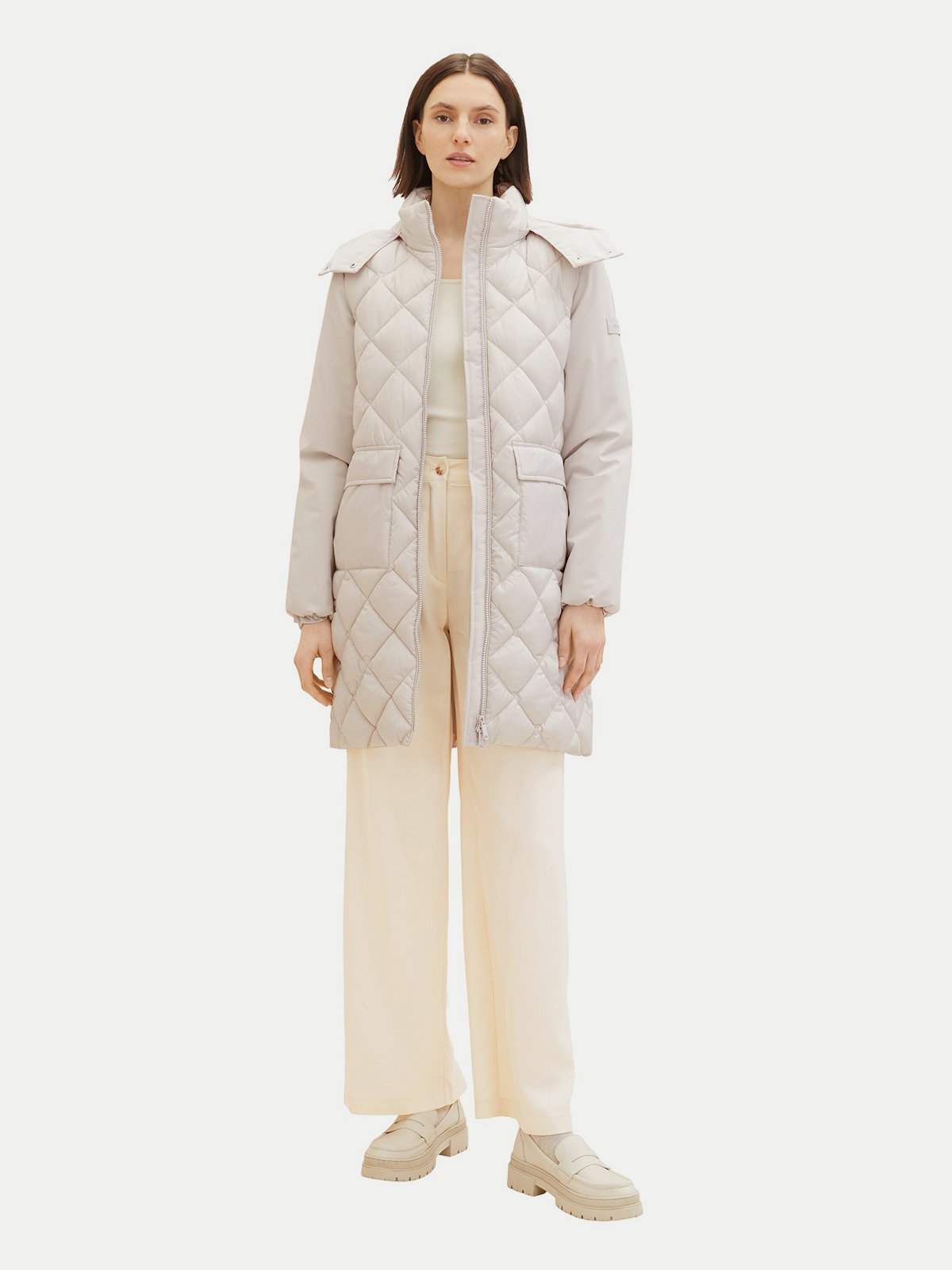 Women s synthetic coat grey Tom Tailor Soulz.lt