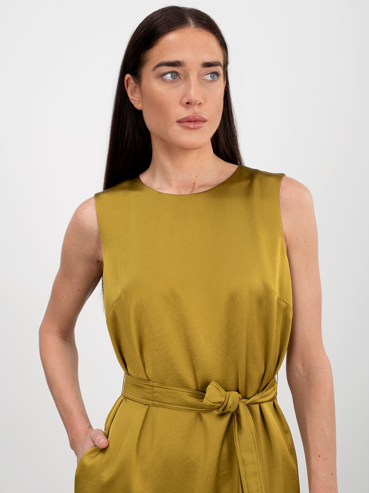 Women's dress light green Weekend Max Mara | Soulz.lt