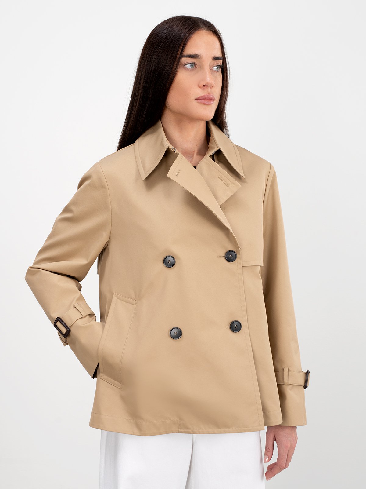 Women's raincoat beige Weekend Max Mara | Soulz.lt