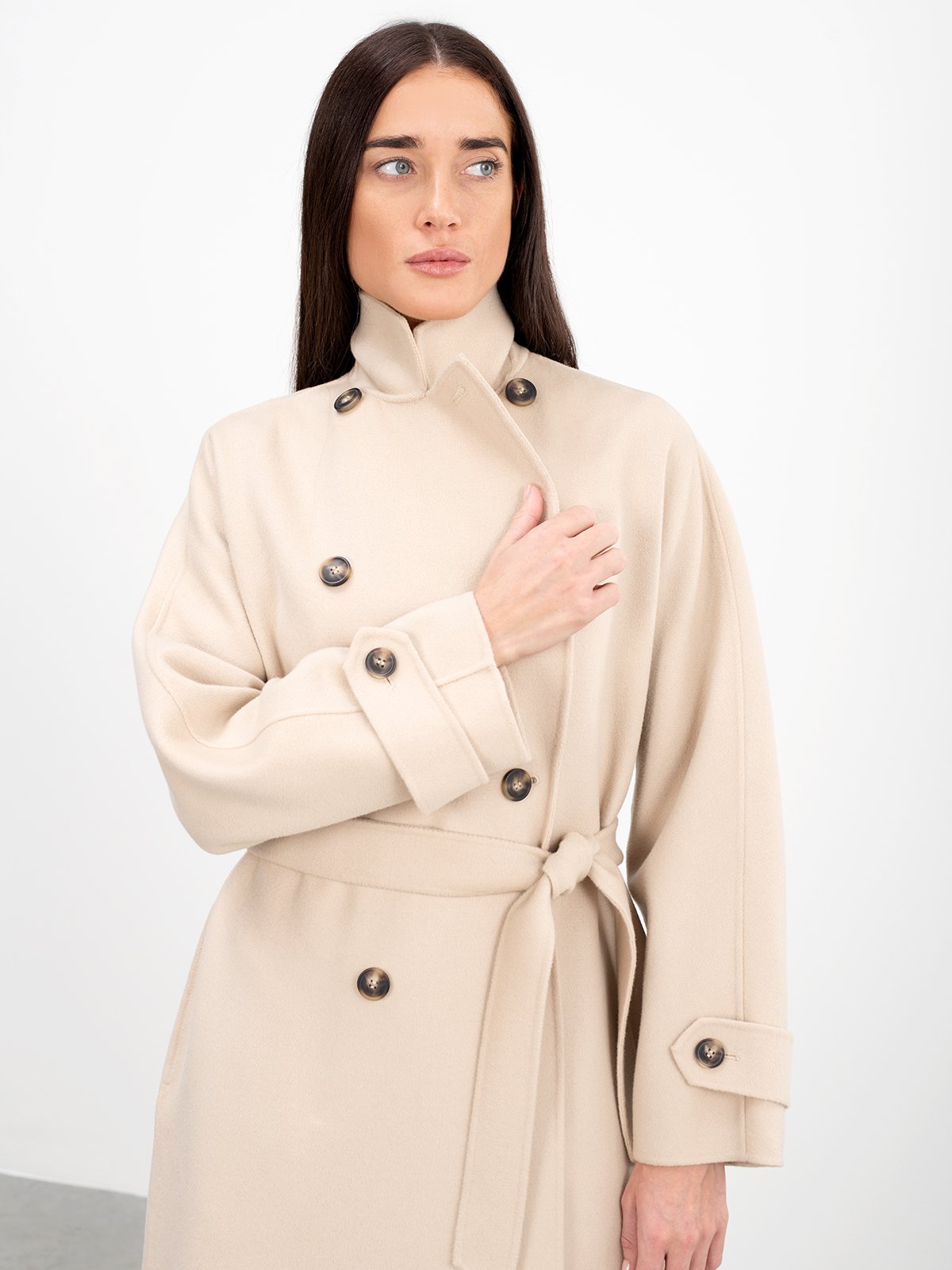 コート WEEKEND MAX MARA Woman Coat Sand 2515011021600 031 3-in-1 water-repellent gabardine trench coat, beige