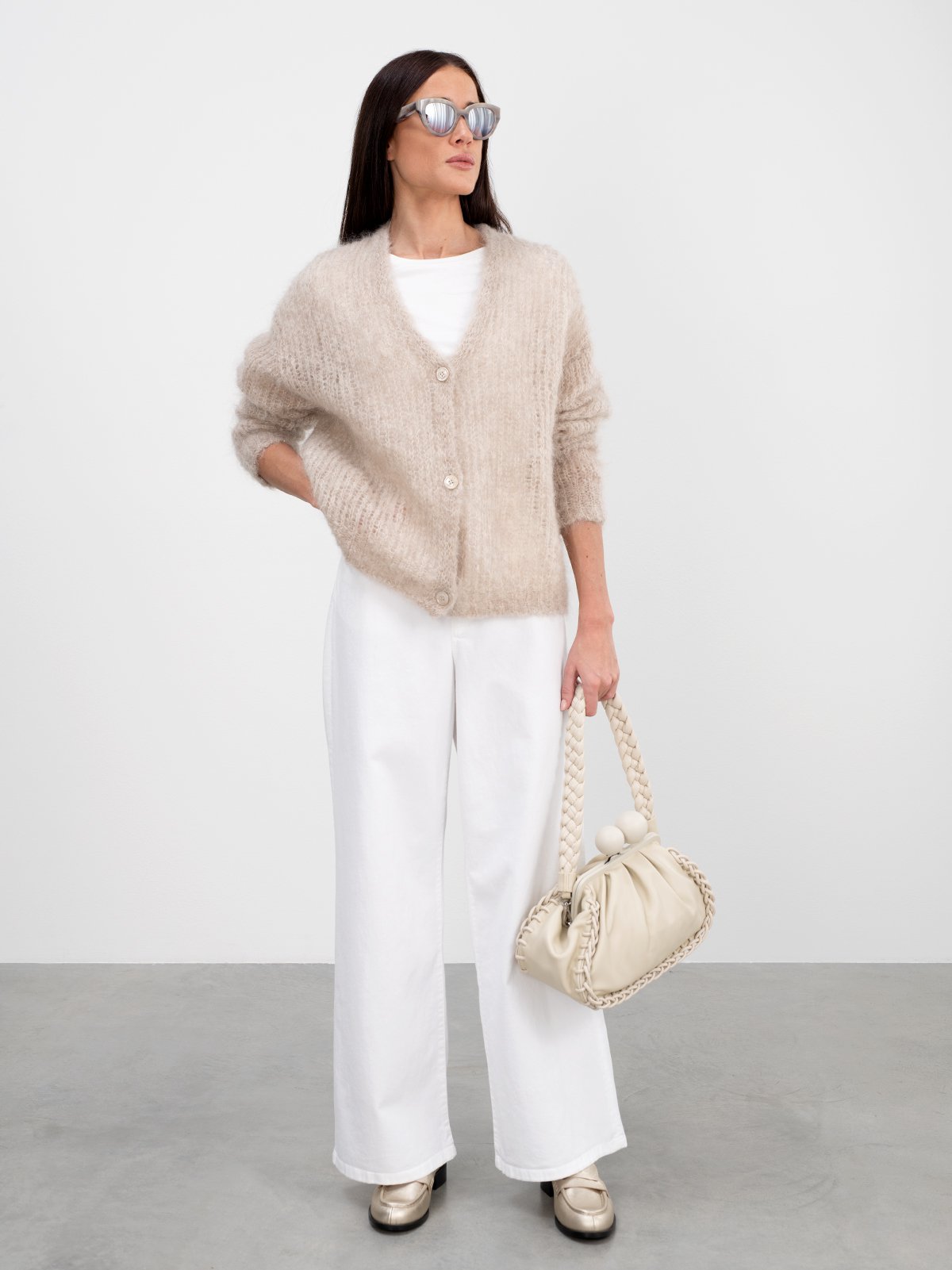 Women's jeans white Weekend Max Mara | Soulz.lt