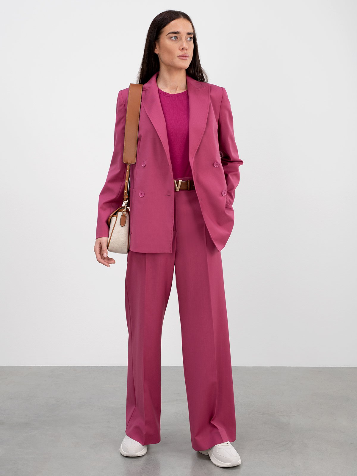 Women's trousers pink Weekend Max Mara | Soulz.lt