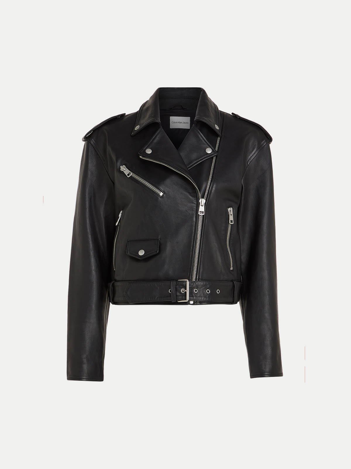 Calvin klein ladies leather jacket best sale