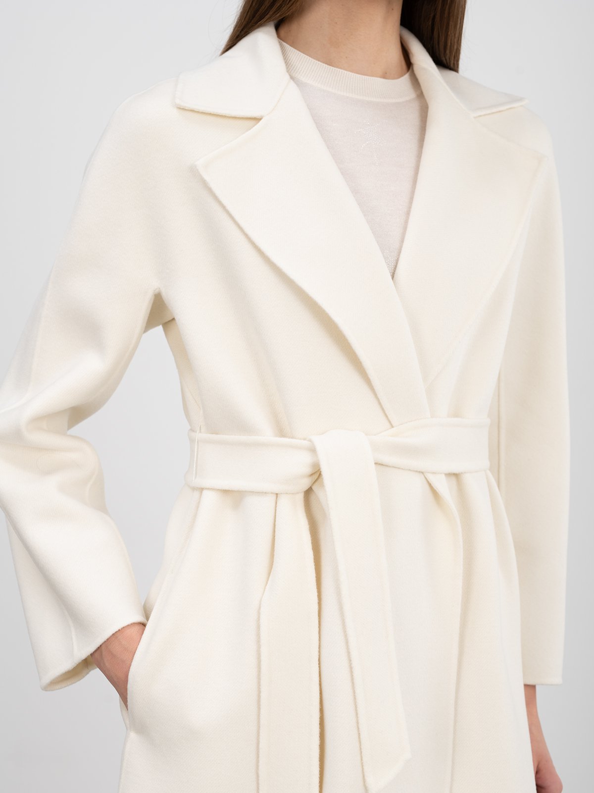 Women s coat white Max Mara Soulz.lt