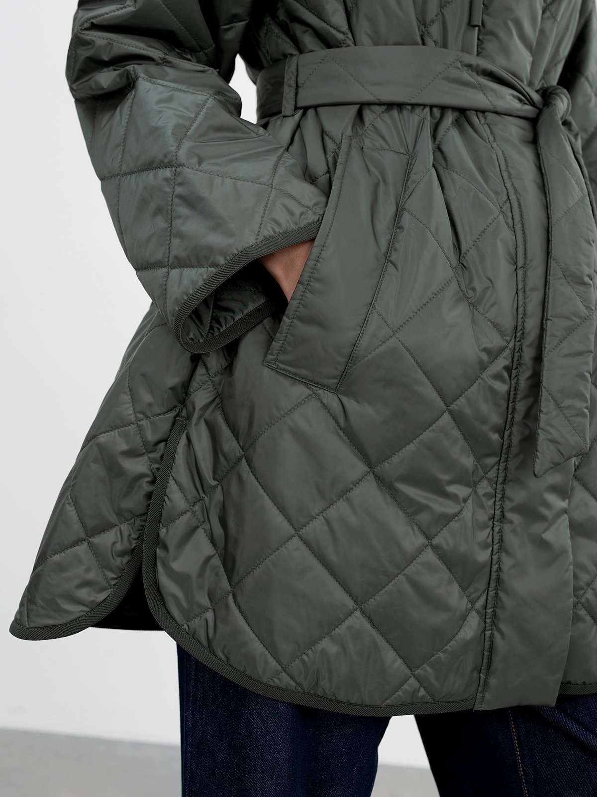 Women's jacket dark green Weekend Max Mara | Soulz.lt