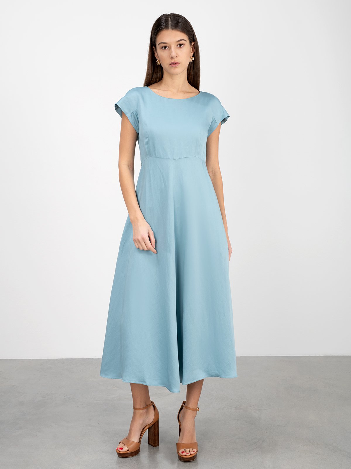 ワンピース 'S Max Mara Woman Dress Blue 2519221153600 001 9221095306001-a-camelia.jpg