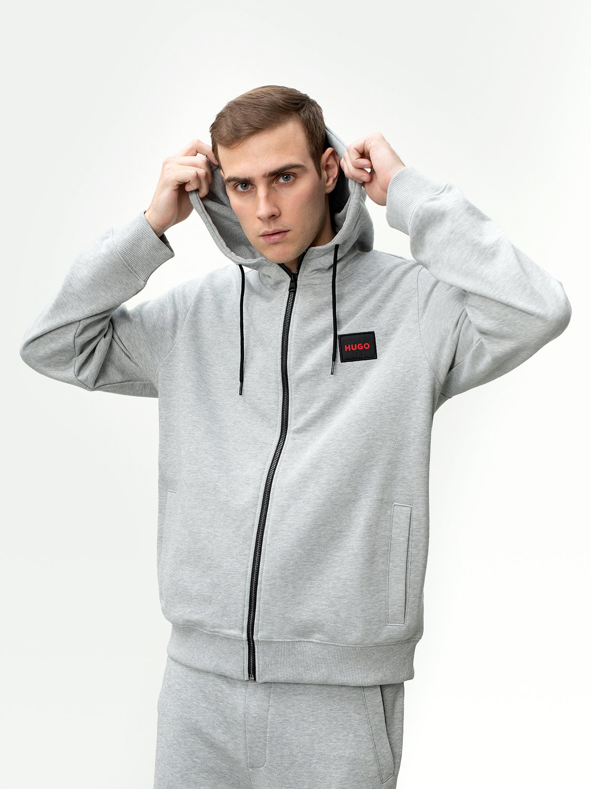 Men's cardigan grey HUGO