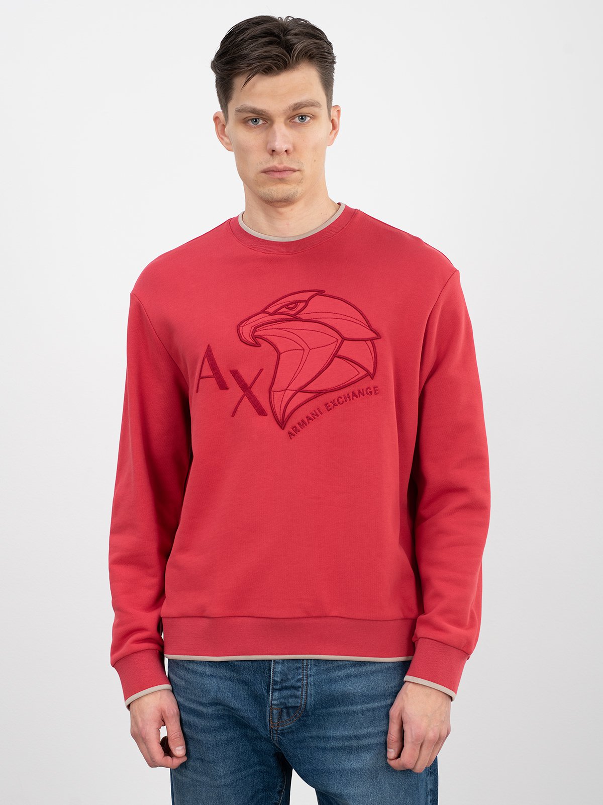 Men s pullover red Armani Exchange Soulz.lv