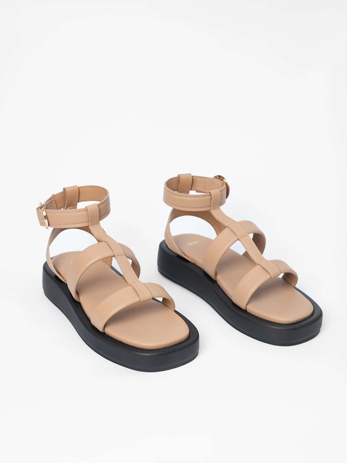 シューズ・サンダルその他 BOSS Woman Flat sandals Beige 50542333 272 BOSS: Flat sandals woman - Beige | Boss flat sandals