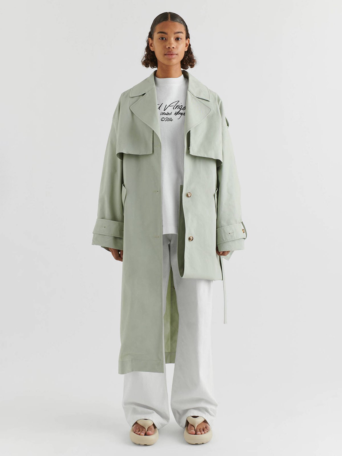 Women's raincoat light green Axel Arigato | Soulz.lt