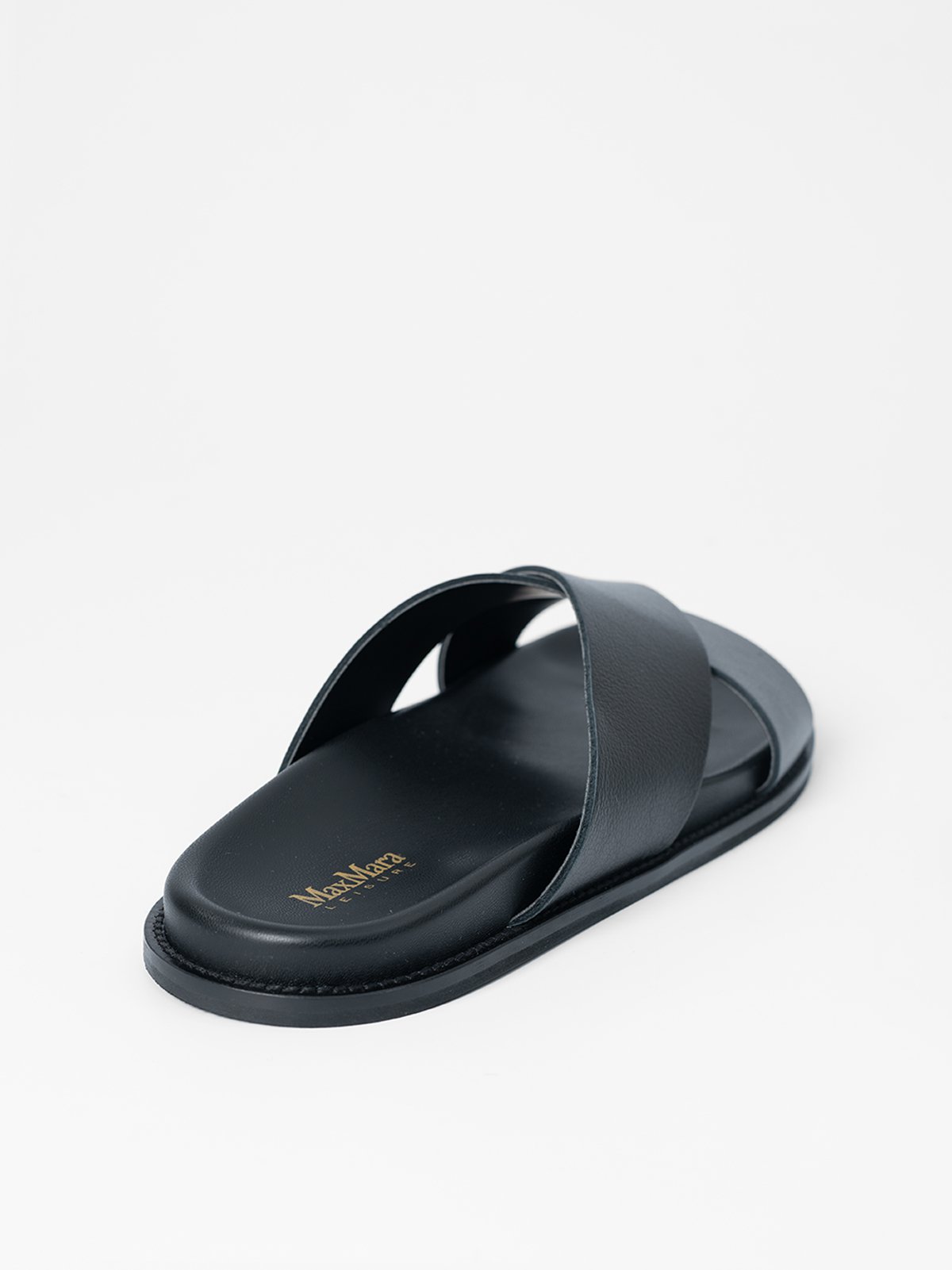 Women's flip-flop black Max Mara Leisure | Soulz.lt