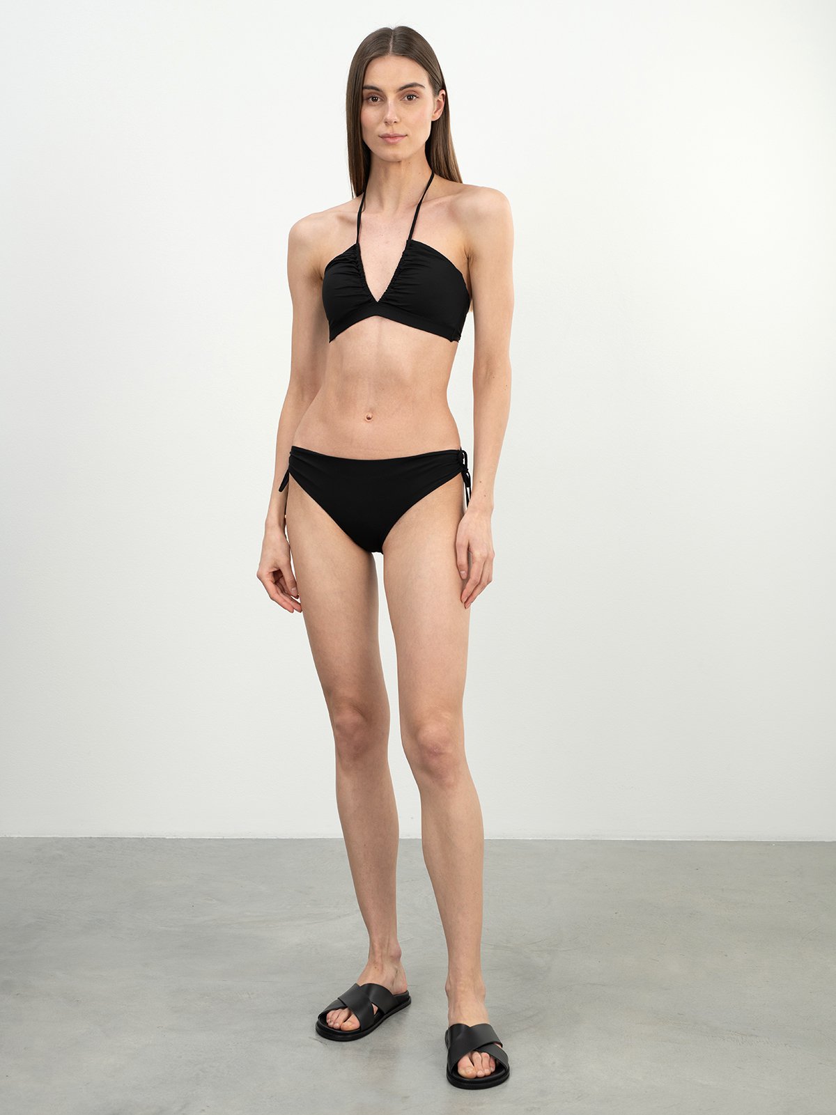 Women's flip-flop black Max Mara Leisure | Soulz.lt