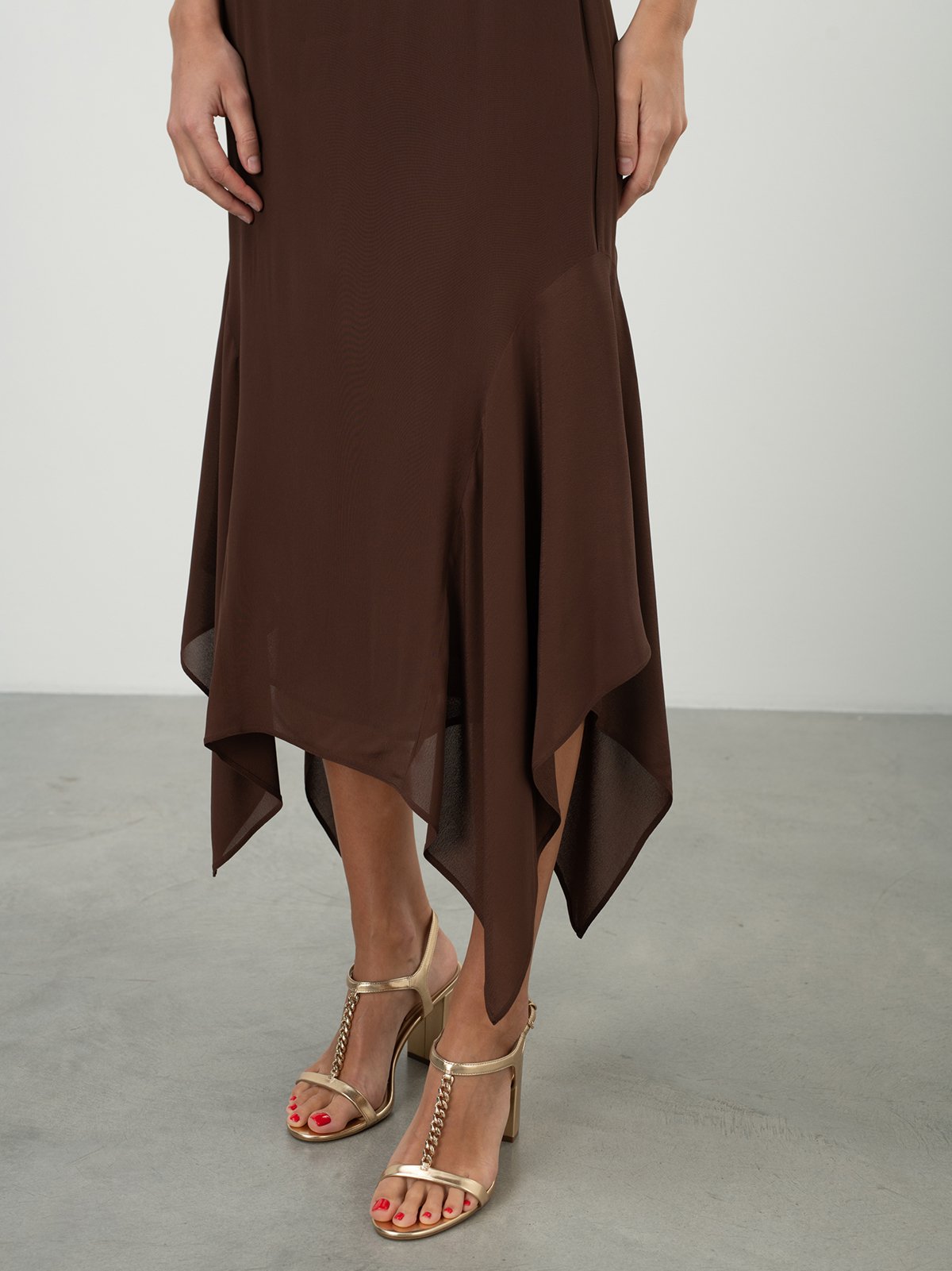スカート PINKO Woman Skirt Brown 104021A15S M28 Women's skirt brown Pinko | Soulz.lt