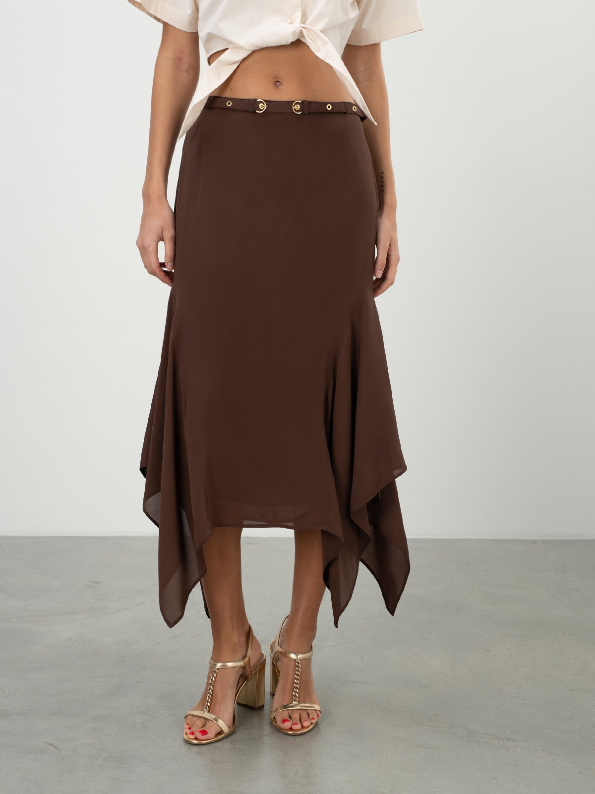 Women's skirt brown Pinko | Soulz.lt