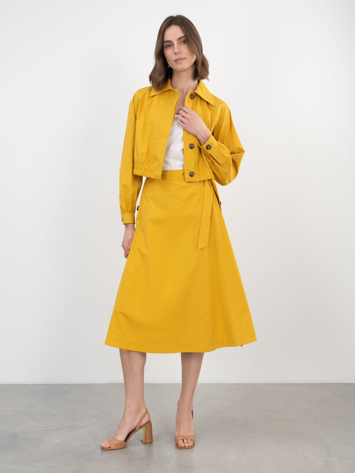 Women's jacket yellow Weekend Max Mara | Soulz.lt