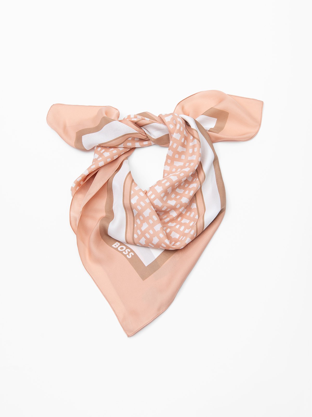 スカーフ BOSS Woman Scarf Pink 50536118 685 Women's scarf light pink BOSS | Soulz.lt