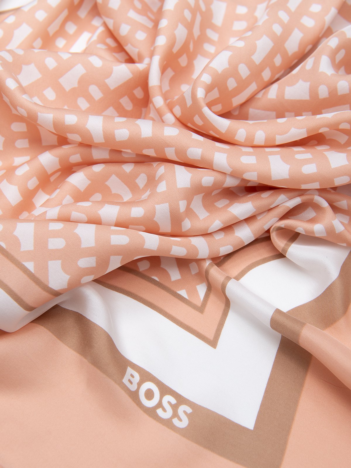 スカーフ BOSS Woman Scarf Pink 50536118 685 Women's scarf light pink BOSS | Soulz.lt