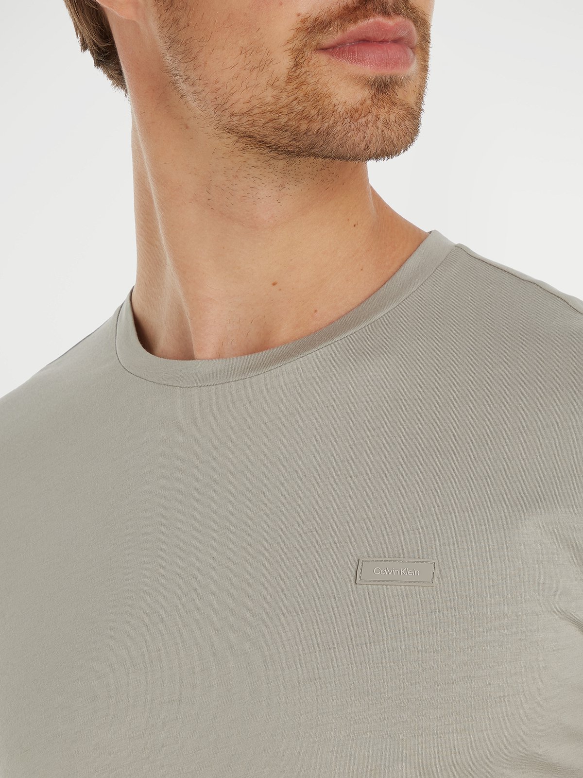 Tシャツ・カットソー SEFR Men T Shirts MSS25IGNACIOCO Beige Men's t-shirt s/s beige Calvin Klein | Soulz.lt