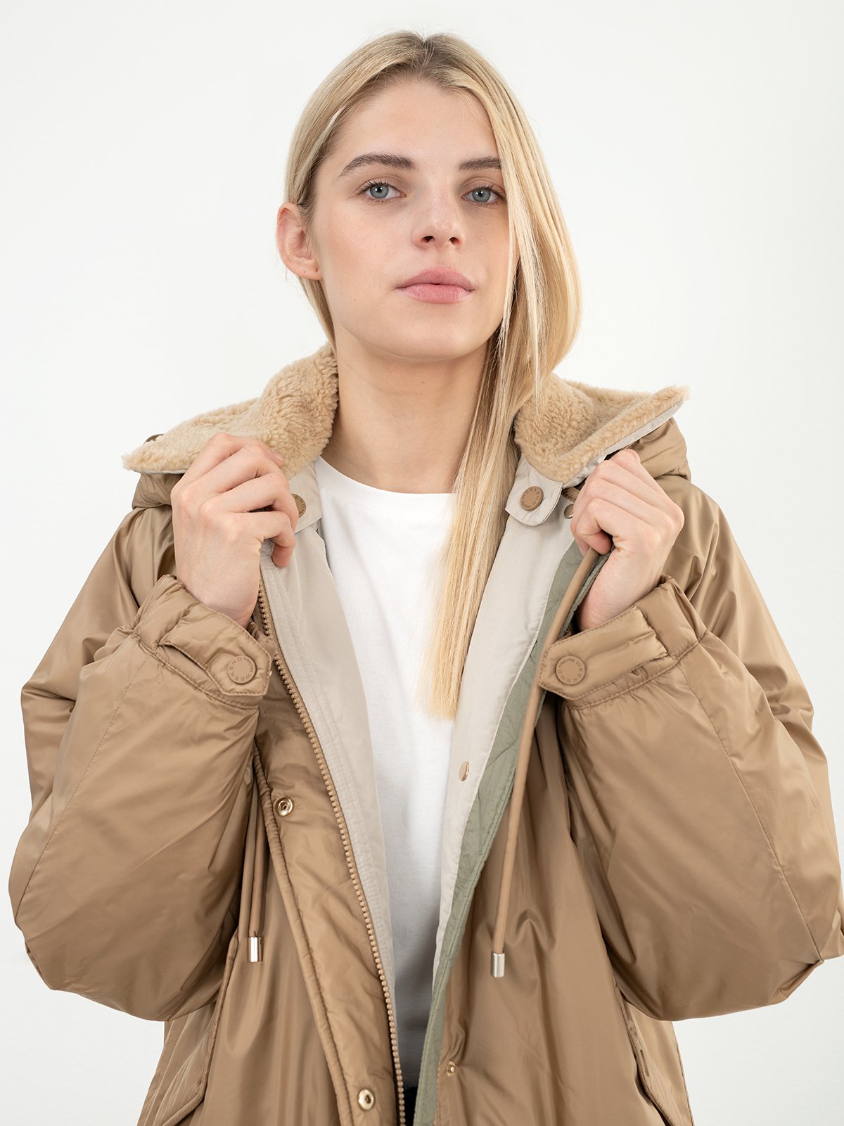 Women's jacket chaki Weekend Max Mara | Soulz.lt