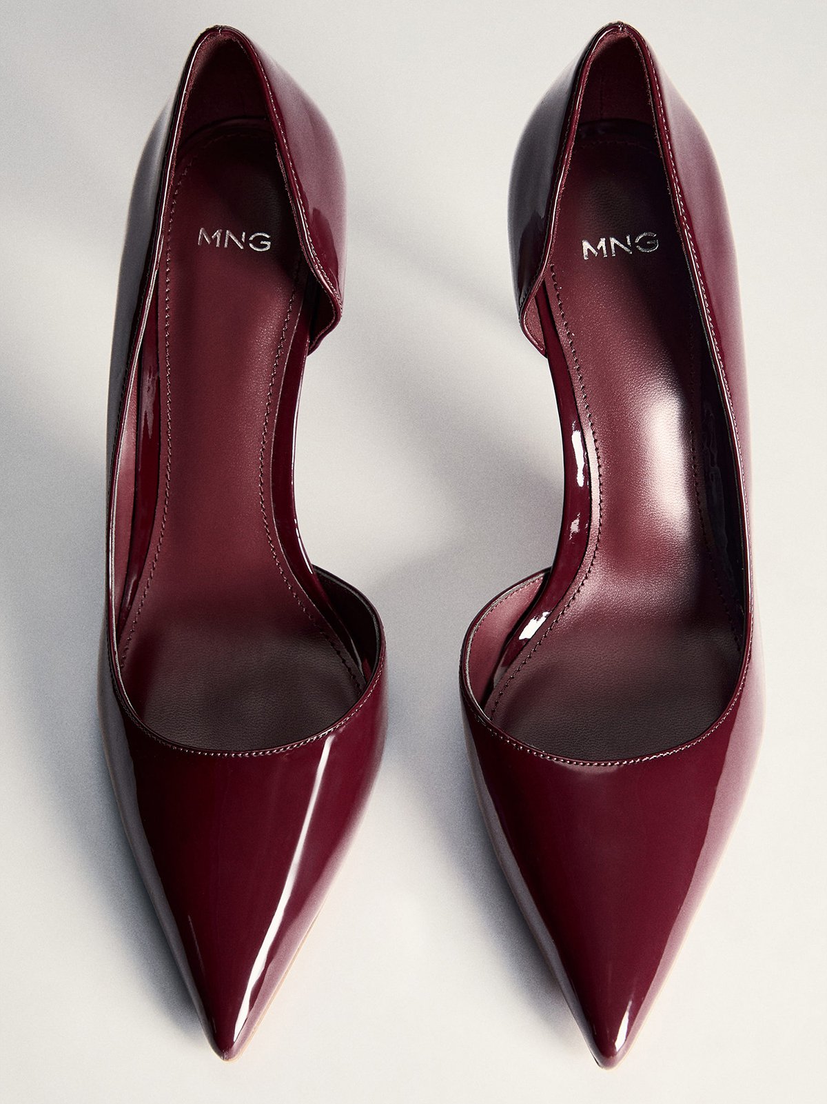 Mango Burgundy Heels High Heeled Shoes Mango Shoes Women's High - Main Image