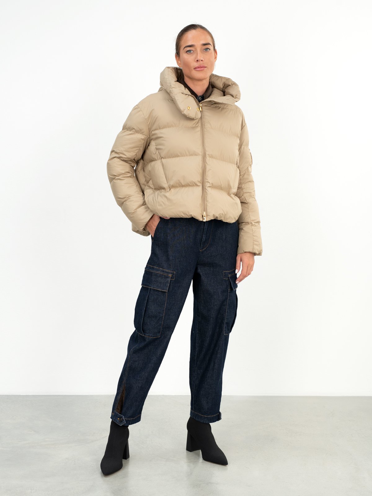 Women's jacket beige Pinko | Soulz.lt