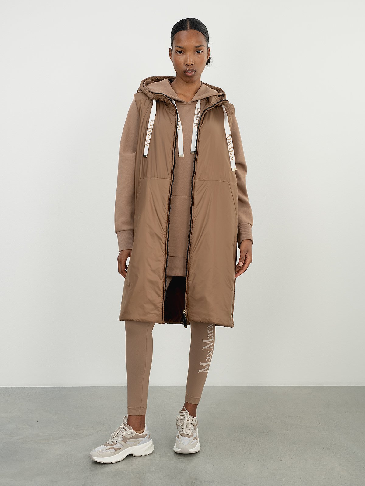 Women's leggings brown Max Mara | Soulz.lt