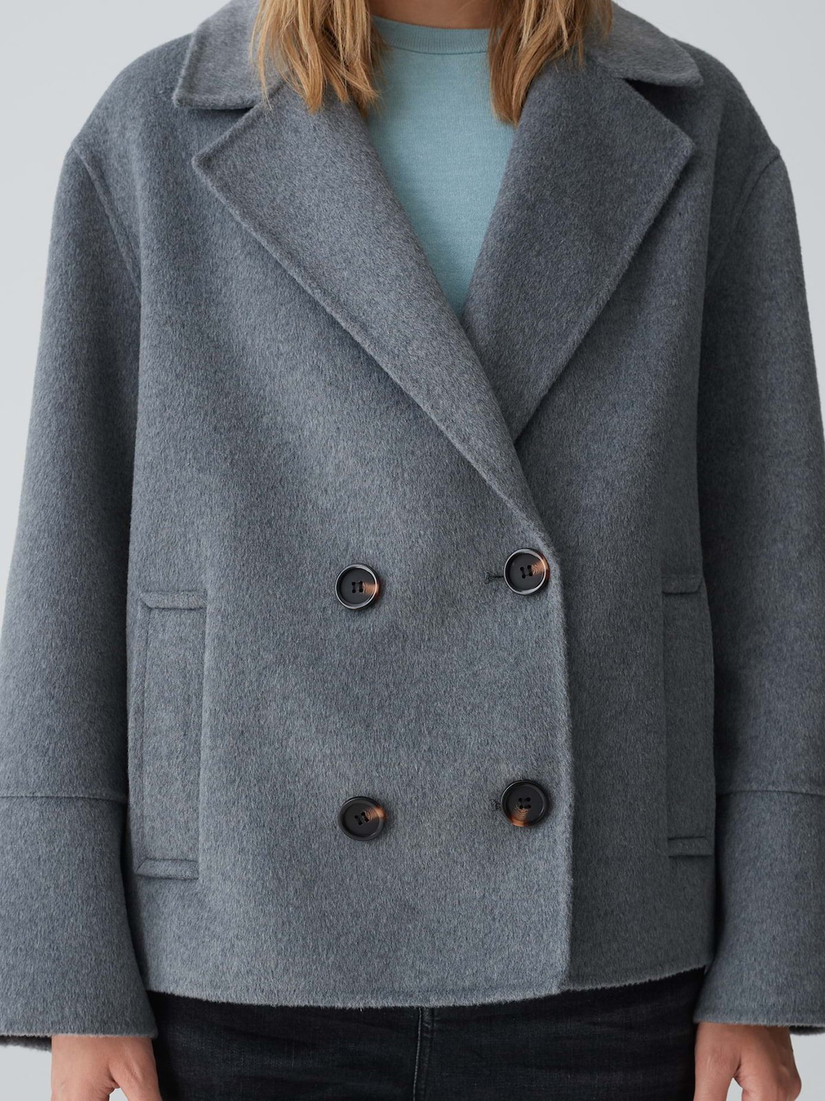 【美品】Lisiere L'Appartement Short Coat グレー 美品】Lisiere L'Appartement Short Coat グレー