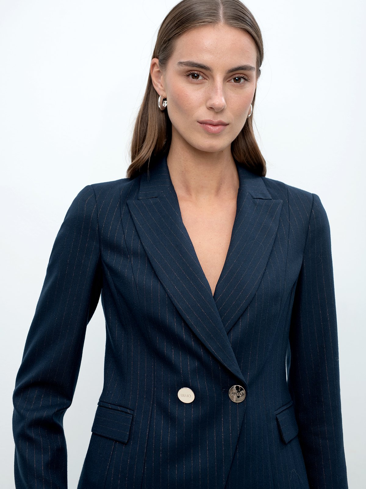 ジャケット LIU JO Woman Jacket Navy WA5528T4033 93921 Women's blazer navy Liu Jo | Soulz.lt
