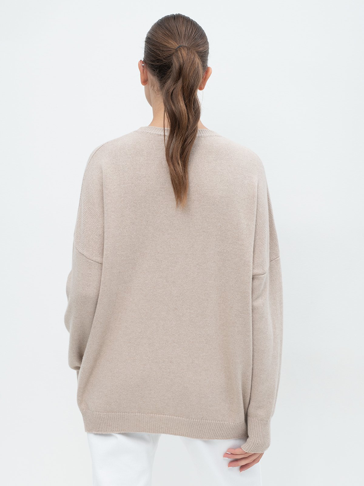 ARGUE⭐︎wool gauze pullover Beige Summer Breeze Gauze Pullover - Coldwater Creek