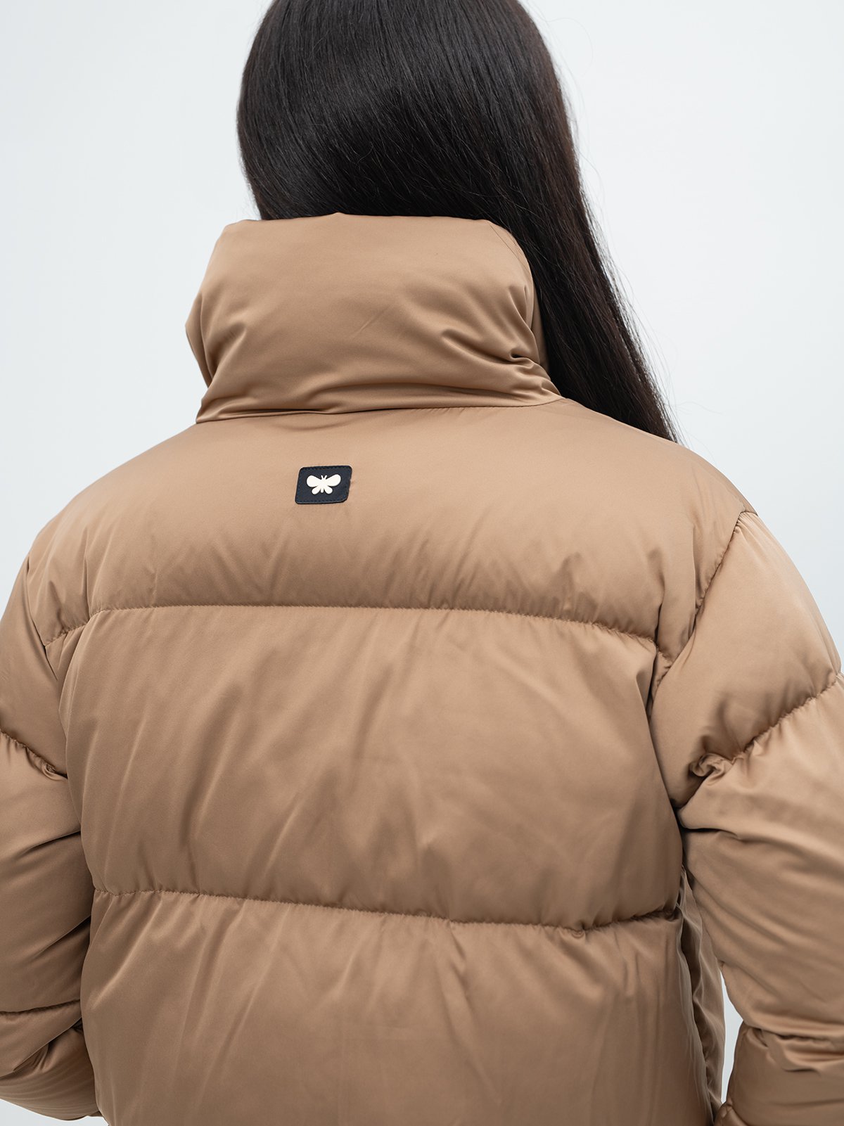 Women's down jacket brown Weekend Max Mara | Soulz.lt