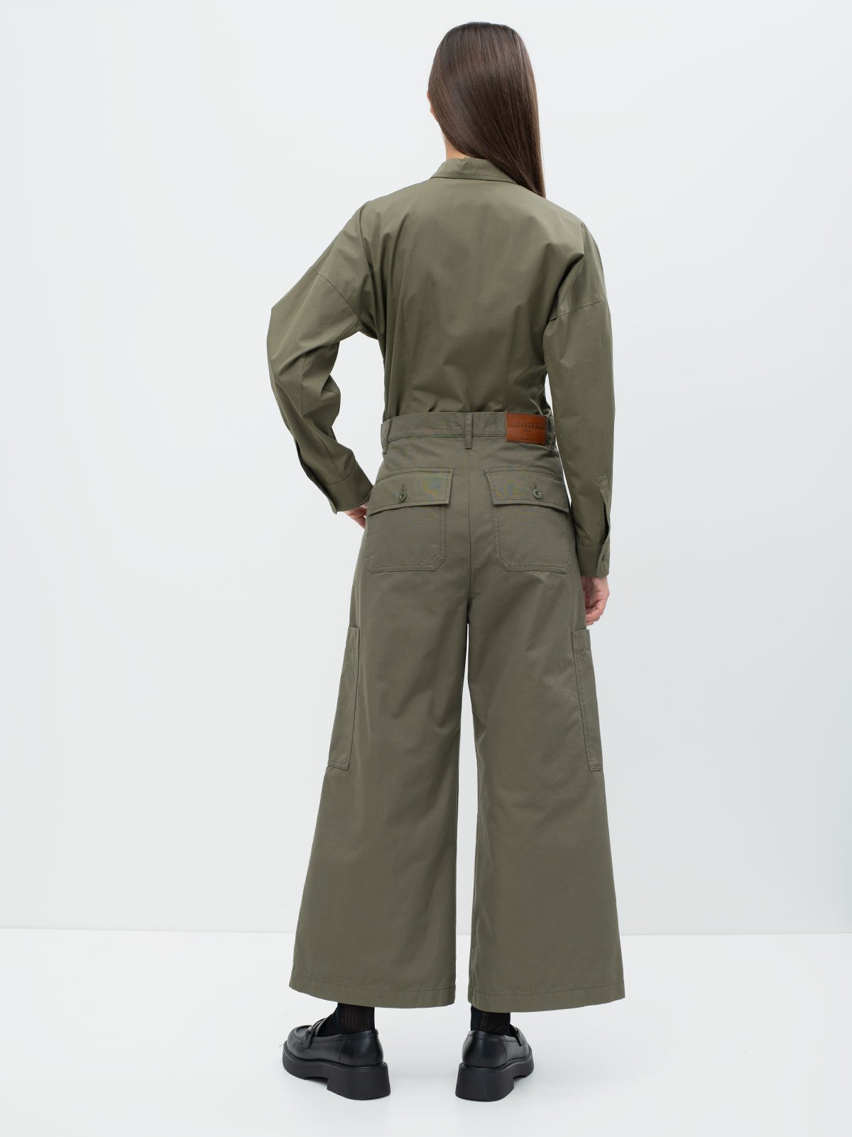 Women's trousers chaki Weekend Max Mara | Soulz.lt