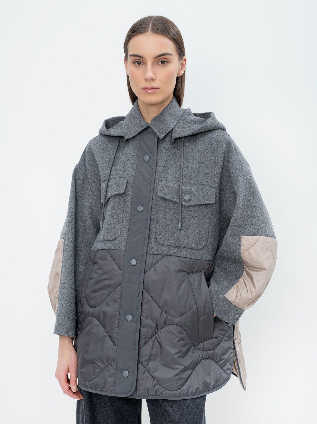 Women's jacket grey Weekend Max Mara | Soulz.lt