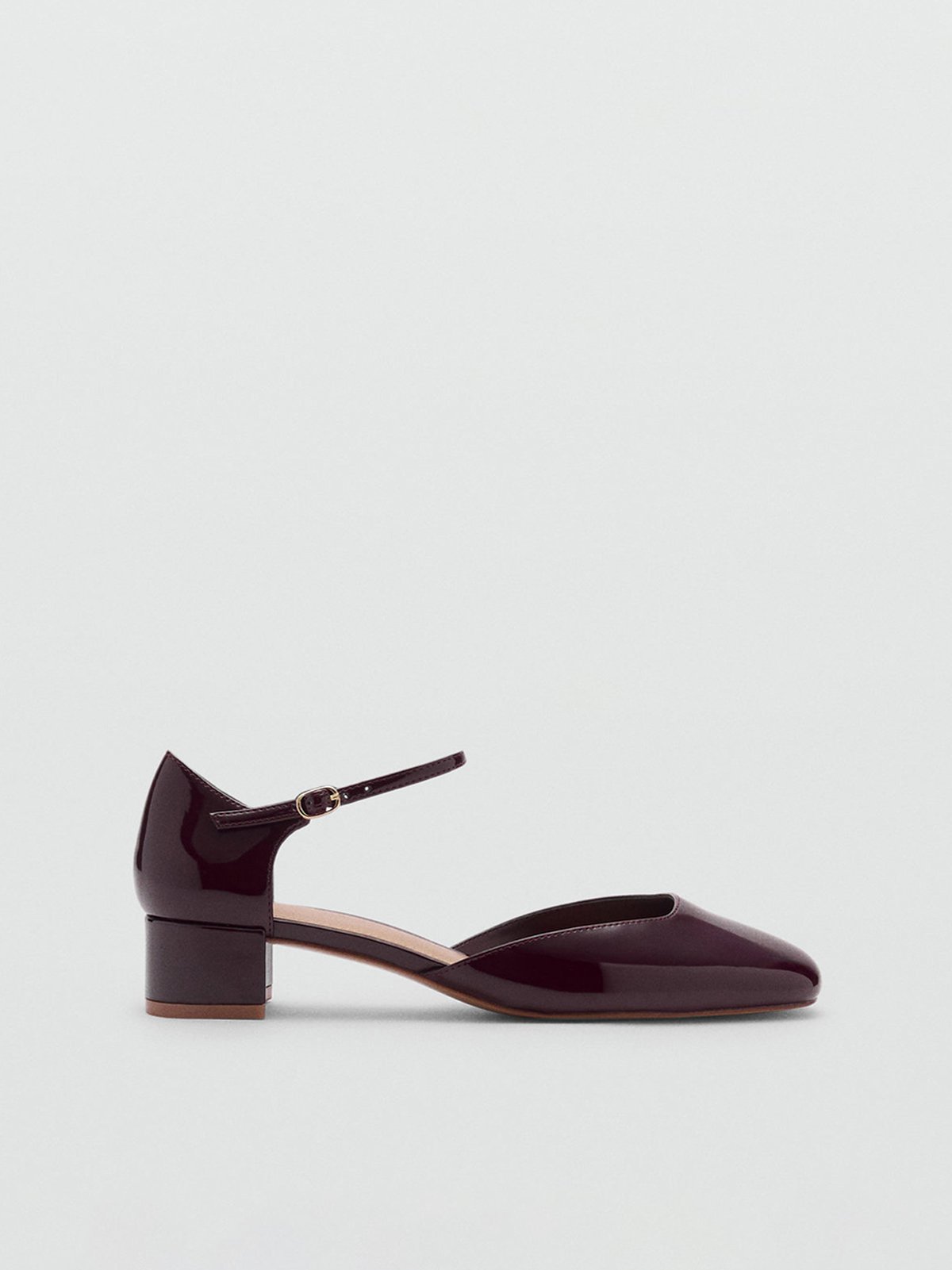Women's high heel shoes burgundy MANGO | Soulz.lt