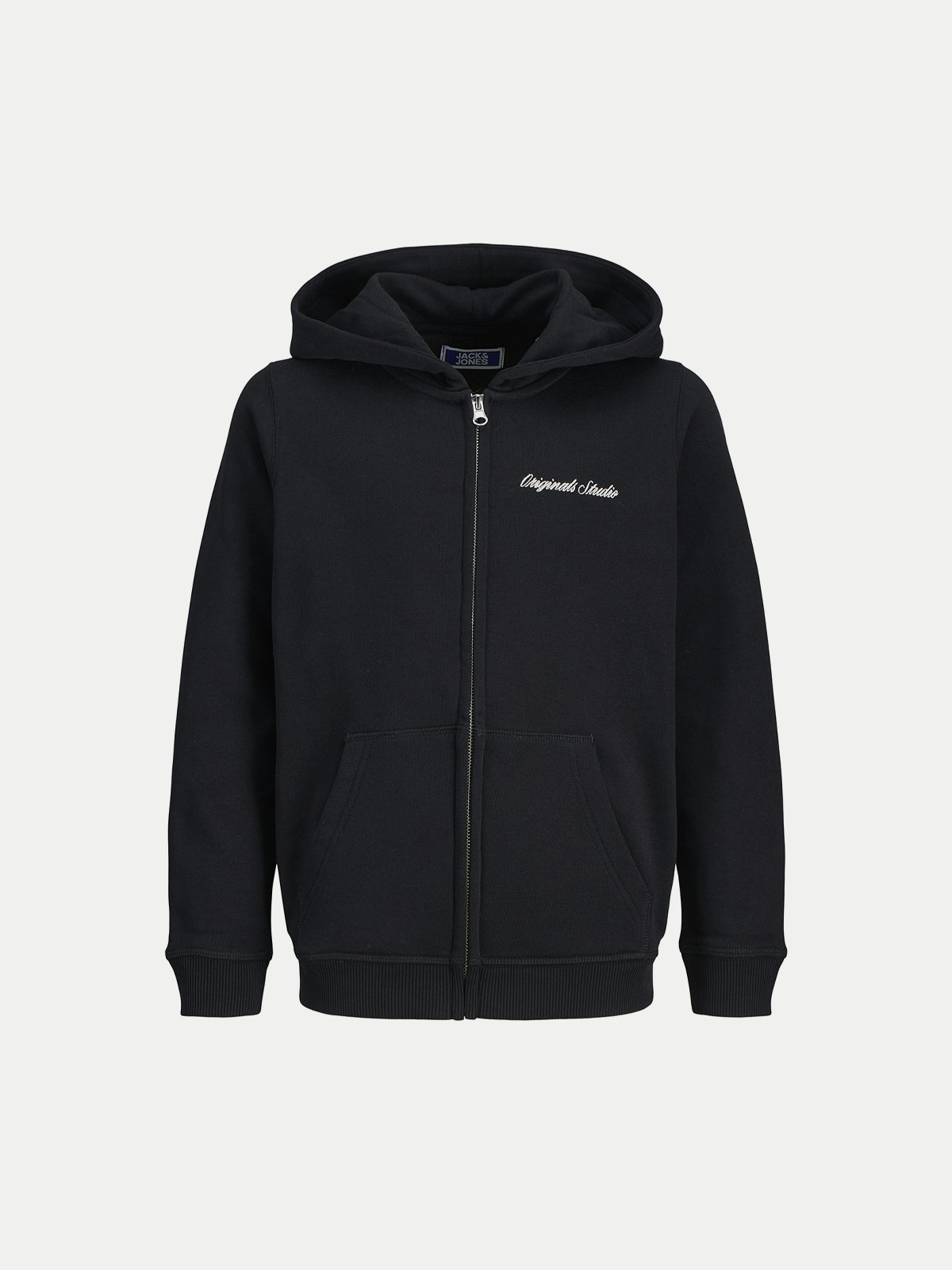 Quarter Zip Jack And Jones Schwarzer Pullover Jack Jones – Sweatshirt In  Schwarz Mit Kurzem Reißverschluss Und